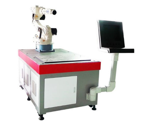 CE Certification Six Axis 0.05mm Robot Laser Welding Machine For Hardware