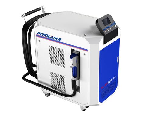 CW PW Laser Rust Removal Machine , Purple Horn 1000w Laser Rust Cleaner