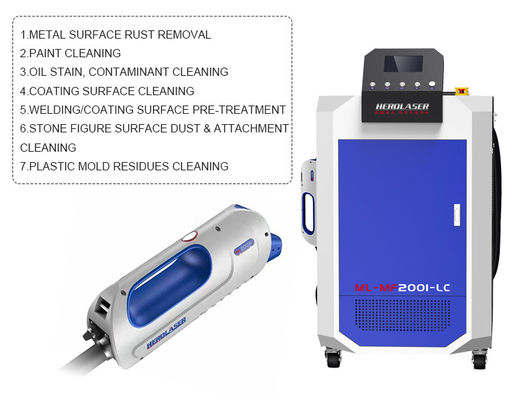 PW CW Optical Fiber Laser Cleaning Machine For Rust Removal Purple Horn 1000w