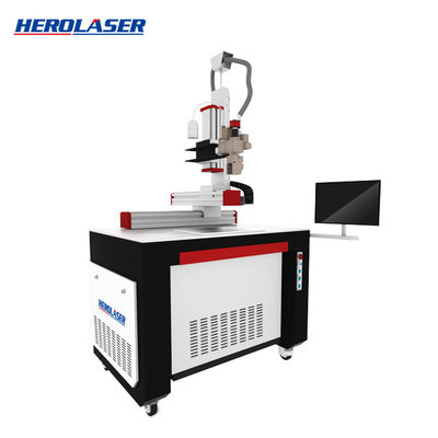 Auto Parts Purple Horn 1000w Automatic Laser Welding Machine With Working Platform