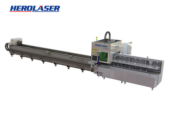 Automatic Feeding 100rpm Tube Fiber Laser , Fiber Cutting Machine