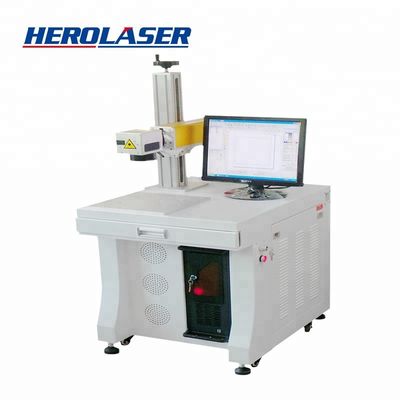 Industrial High Precision 2mm Fiber Laser Marking Machine , Galvo Fiber Laser